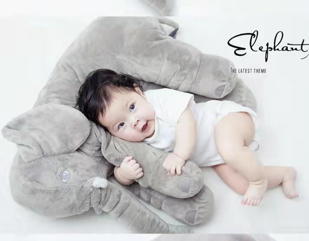 Ryttir 24-inch elephant baby gift image, ideal shower present.