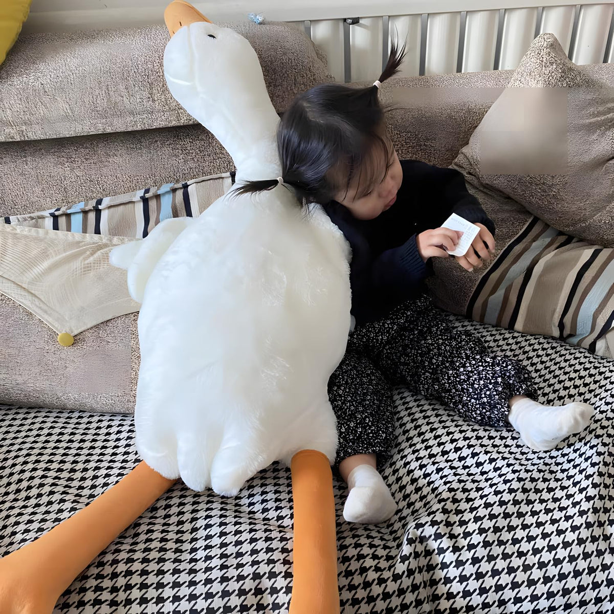 Ryttir Giant Goose Plush 35-inch size for generous cuddling.