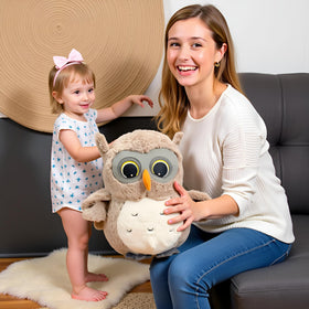 Ryttir soft hypoallergenic owl plush crafted for safe daily cuddling.