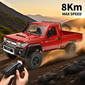 RZAPE RC Rock Crawler battery pack detail emphasizes extended runtime