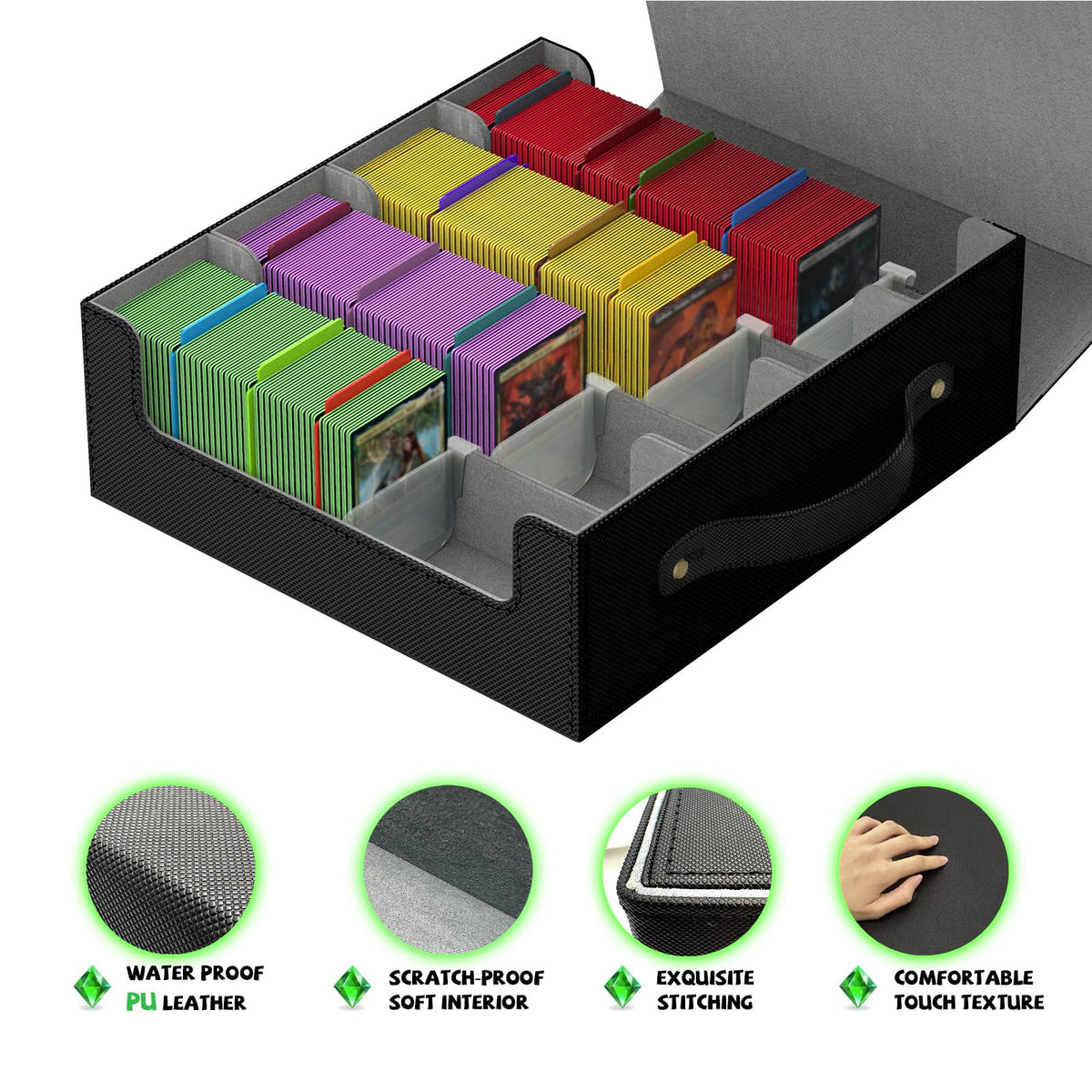 RZDWCTJ black grey deck box front angle versatile look