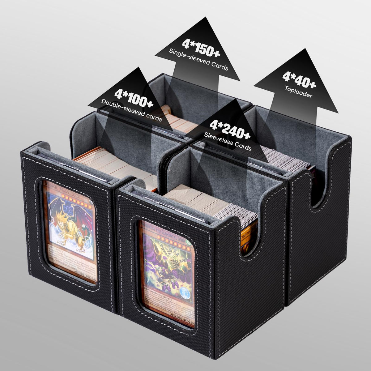RZDWCTJ commander deck box fits multiple standard decks.