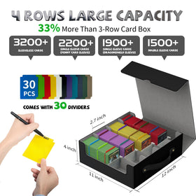 RZDWCTJ sports card storage compact case for bulk cards