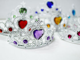 S&E Teacher's Edition ready-to-wear tiaras for princess-themed parties and photos.