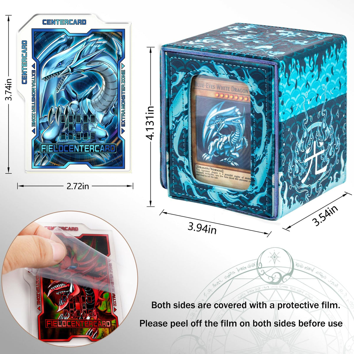 Sabermaster Card Deck Box capacity up to 220 cards keeps your collection organized.