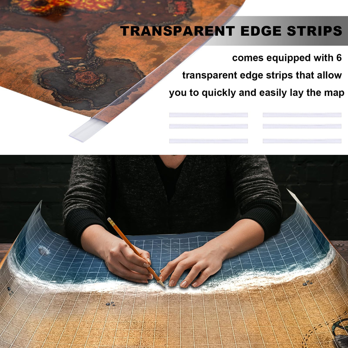 Sabermaster DND Map dry erase markers and erasers for clean boards