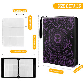 Sabermaster MTG Element Binder open pages showing 9-pocket layout for organizing cards.