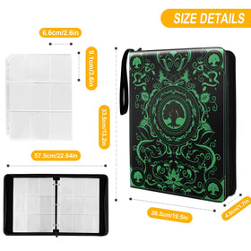 sabermaster MTG Element Binder open view reveals 9-pocket pages for organized storage