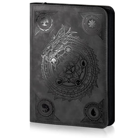 Sabermaster trading card binder with laser foil cover enhances display appeal.