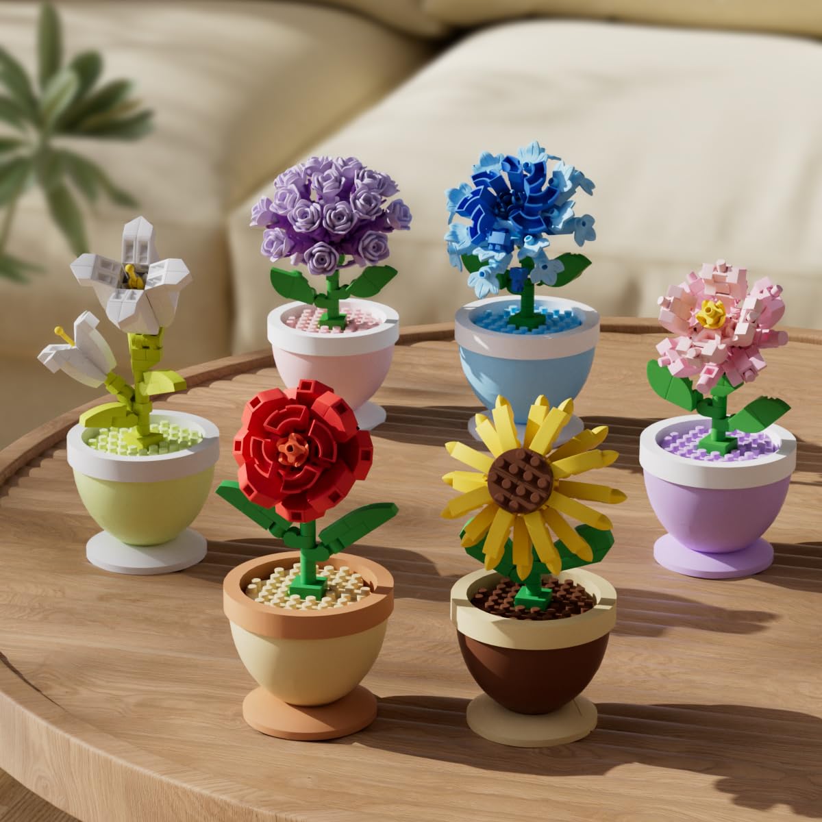 Sacblirr elegant desk display elevates space with a playful botanical touch.
