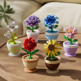 Sacblirr elegant desk display elevates space with a playful botanical touch.