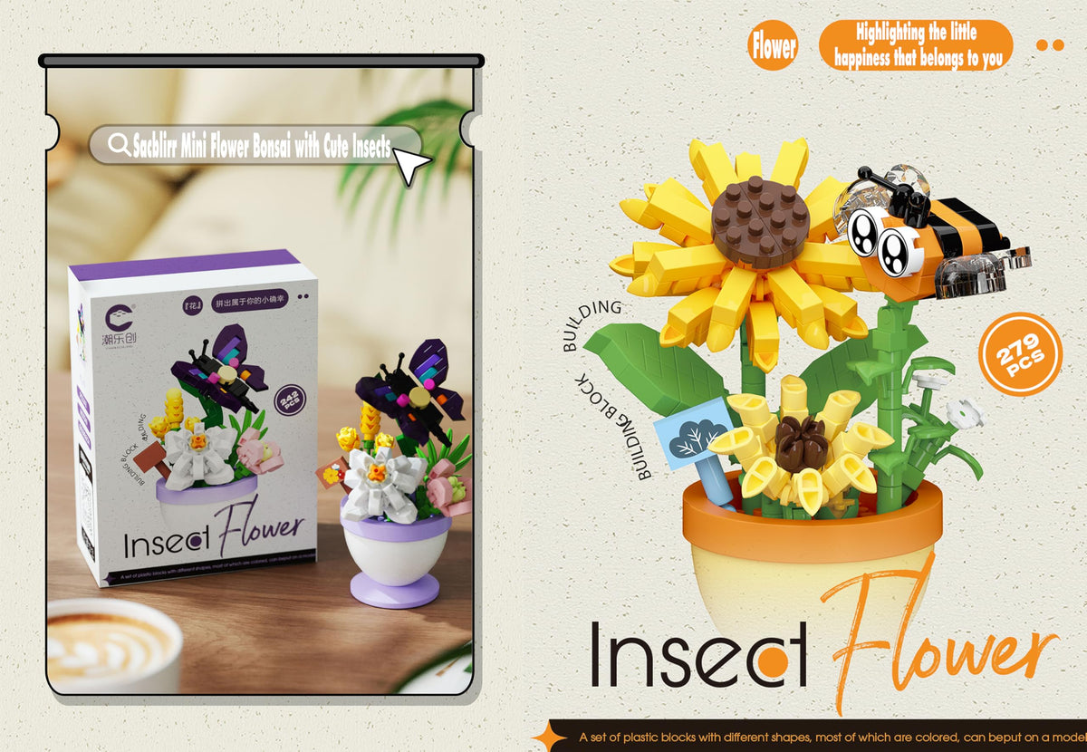 Sacblirr mini flower bonsai featuring colorful blossoms for vibrant charm