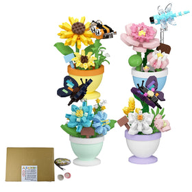 Sacblirr mini flower bonsai with dragonflies inspiring playful learning