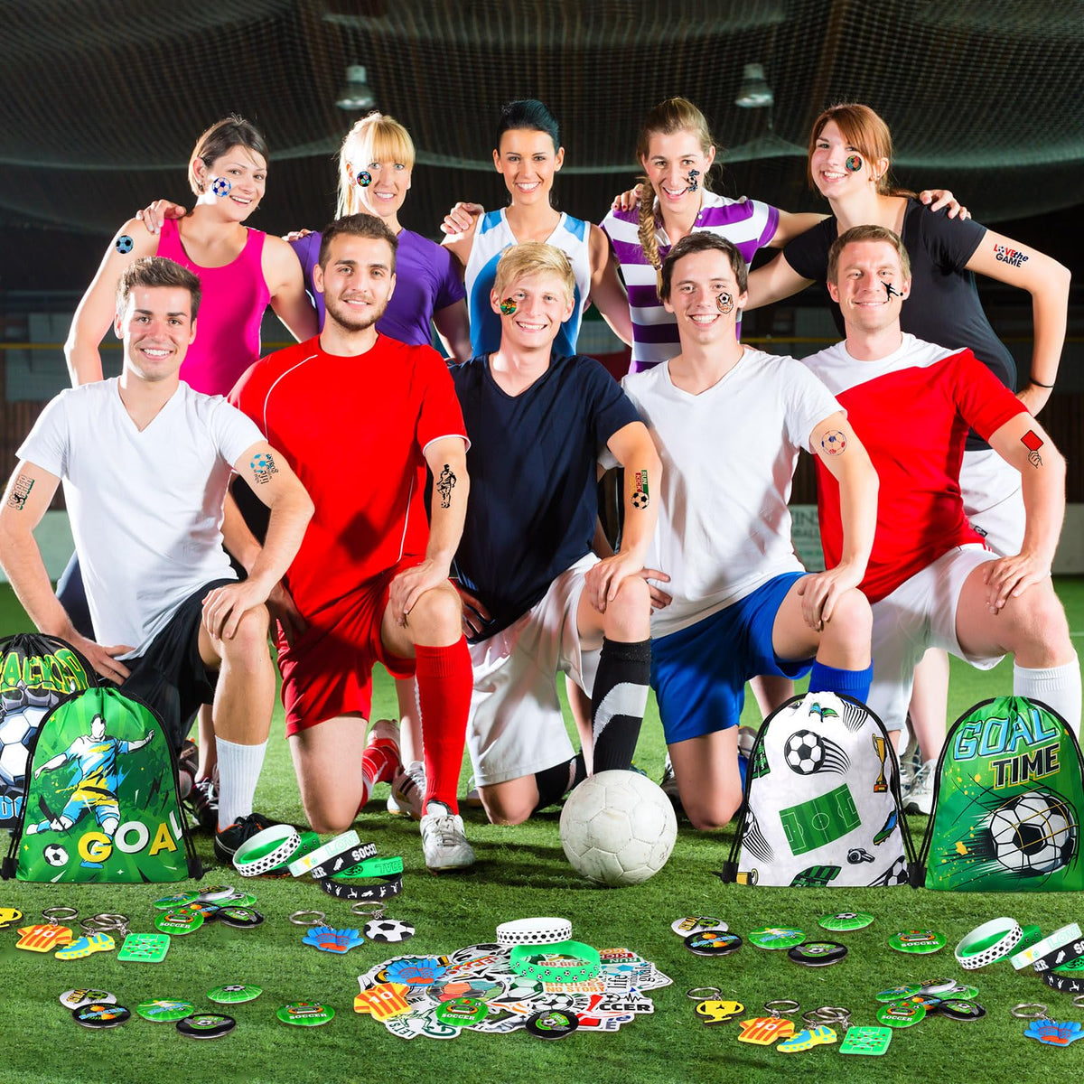 Sadnyy soccer stickers offer versatile party decor and fillers.