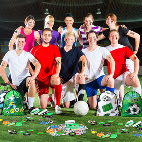 Sadnyy soccer stickers offer versatile party decor and fillers.