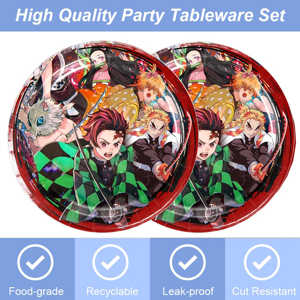 SAEYZ Demon Slayers soft napkins absorb spills for easy cleanup