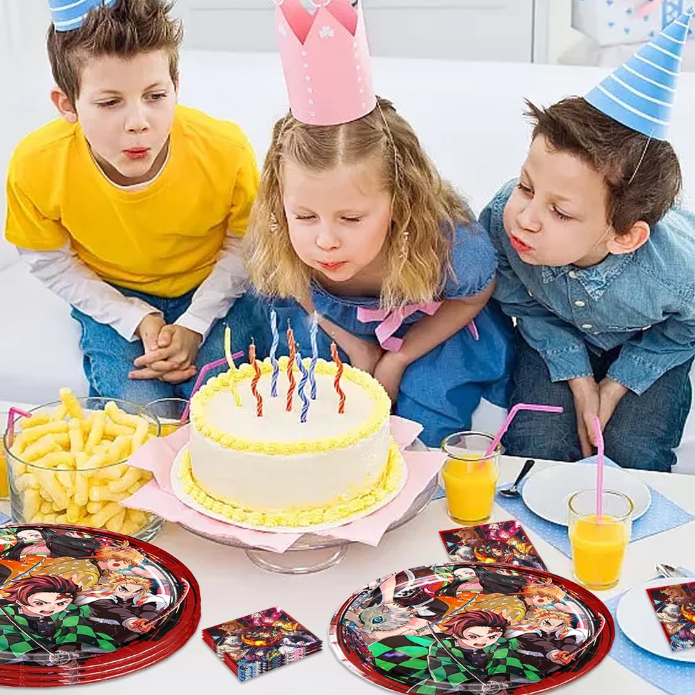 SAEYZ Demon Slayers table setting ready for guests with coordinated kit