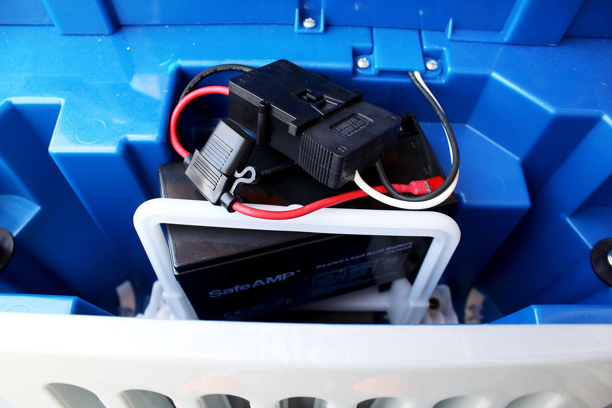 SafeAMP 12V SLA battery with connector, easy Power Wheels compatibility