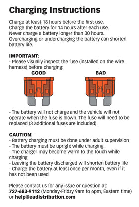 Battery dimensions 151x65x99 mm for simple Power Wheels replacement