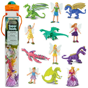 Safari Ltd. dragon figurine from Toob enhances imaginative play with detailed sculpting.