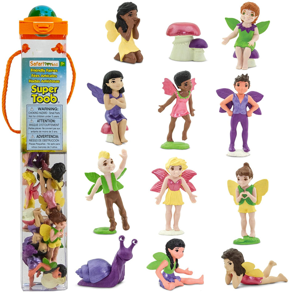 Safari Ltd Friendly Fairies TOOB with 10 fairy figures for imaginative play