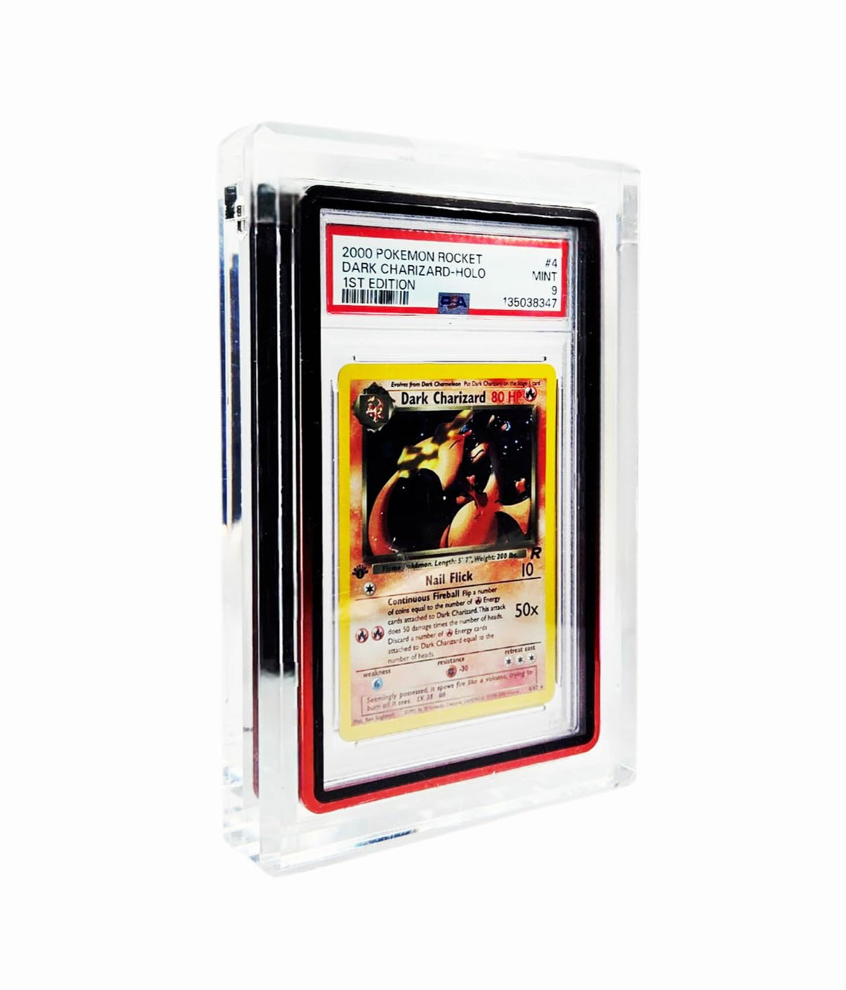 Safeguard TCG thick 1-inch acrylic case offers sturdy protection.