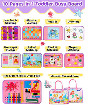 SaFeli life-skills panel with buttons and buckles supports fine motor development.