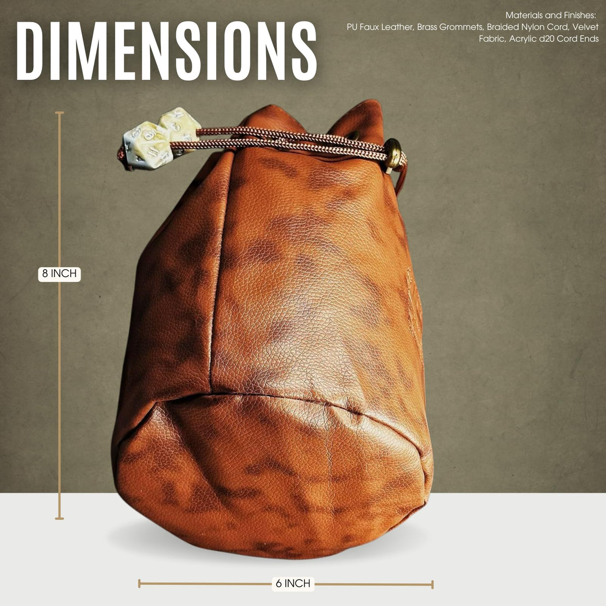 Sage's Portal interior lining with pockets keeps dice organized