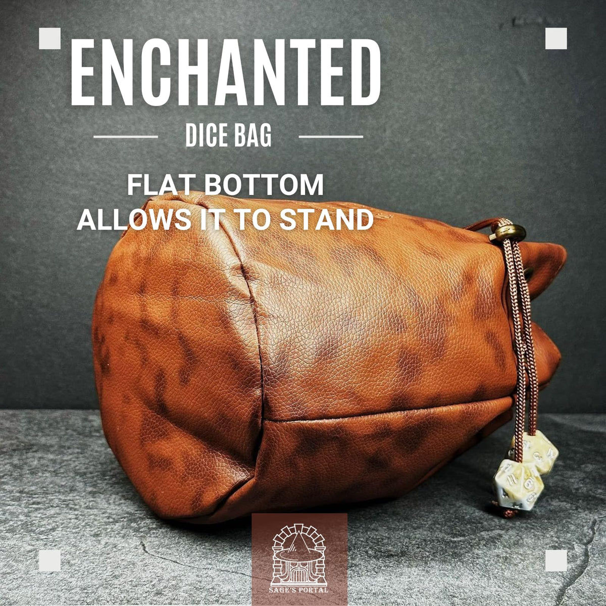 Sage's Portal bag suits dice, accessories, cosmetics, or jewelry