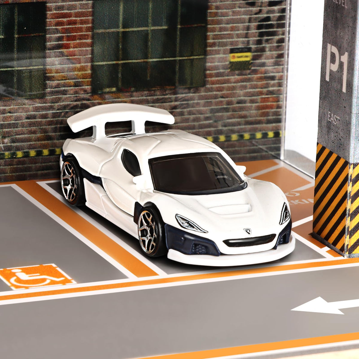 Saichotoy racing-themed diorama adds authentic ambiance to your car display.