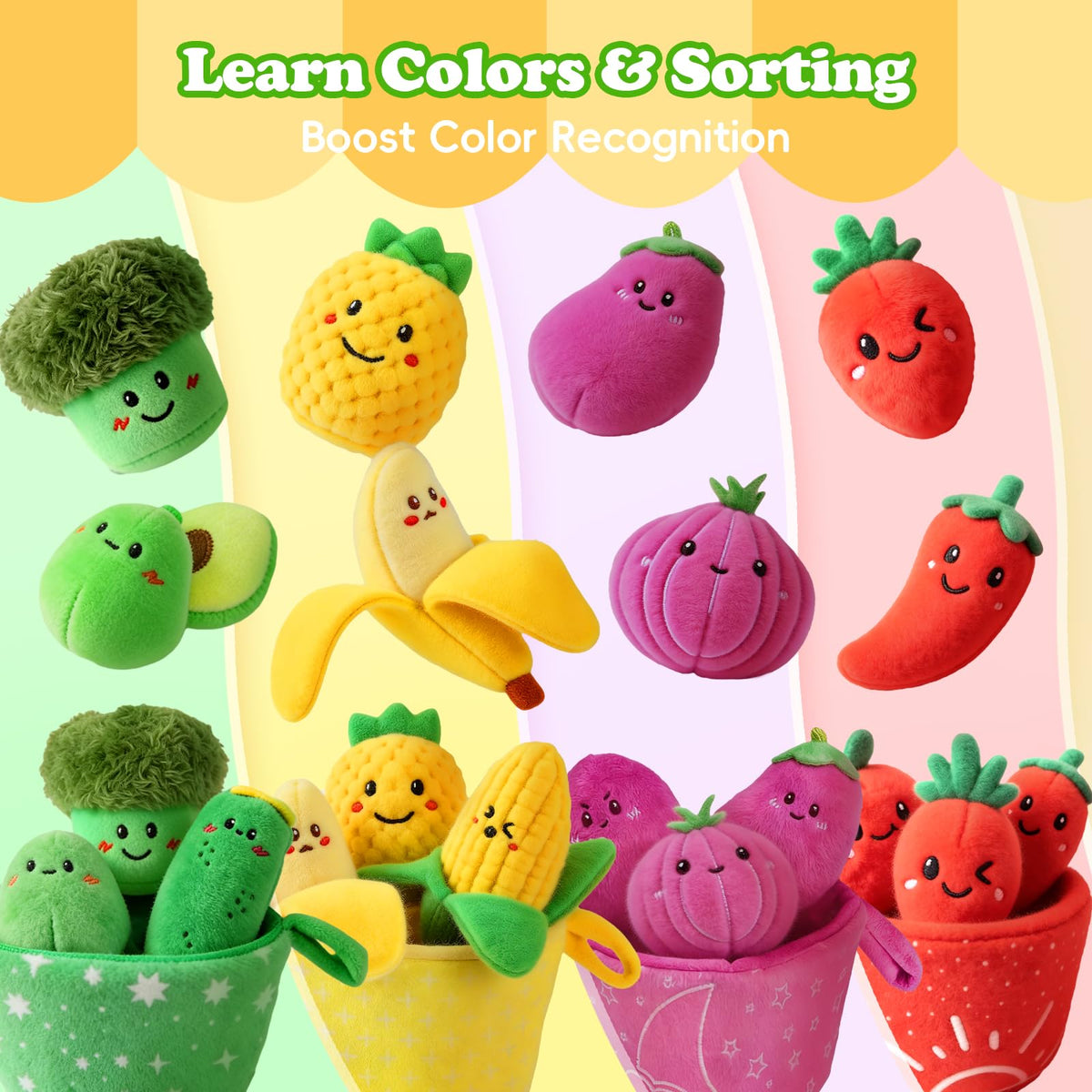 SAIMAND baby hands peeling a fruit to improve fine motor skills.