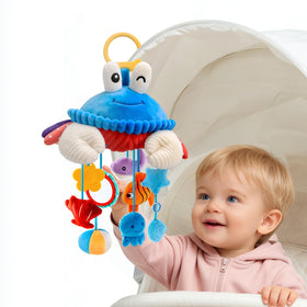 SAIMAND crab toy clip-stroller for on-the-go sensory play