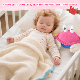 SAIMAND gift-ready pink crab plush perfect for birthdays and baby showers