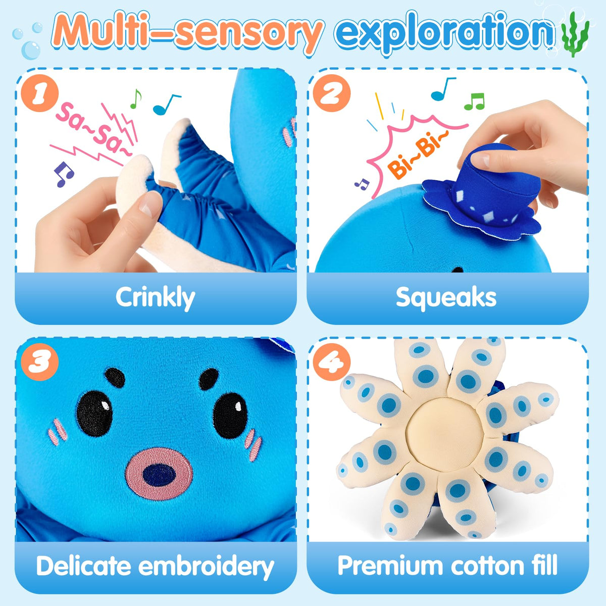 SAIMAND interactive tummy time toy encouraging movement and exploration