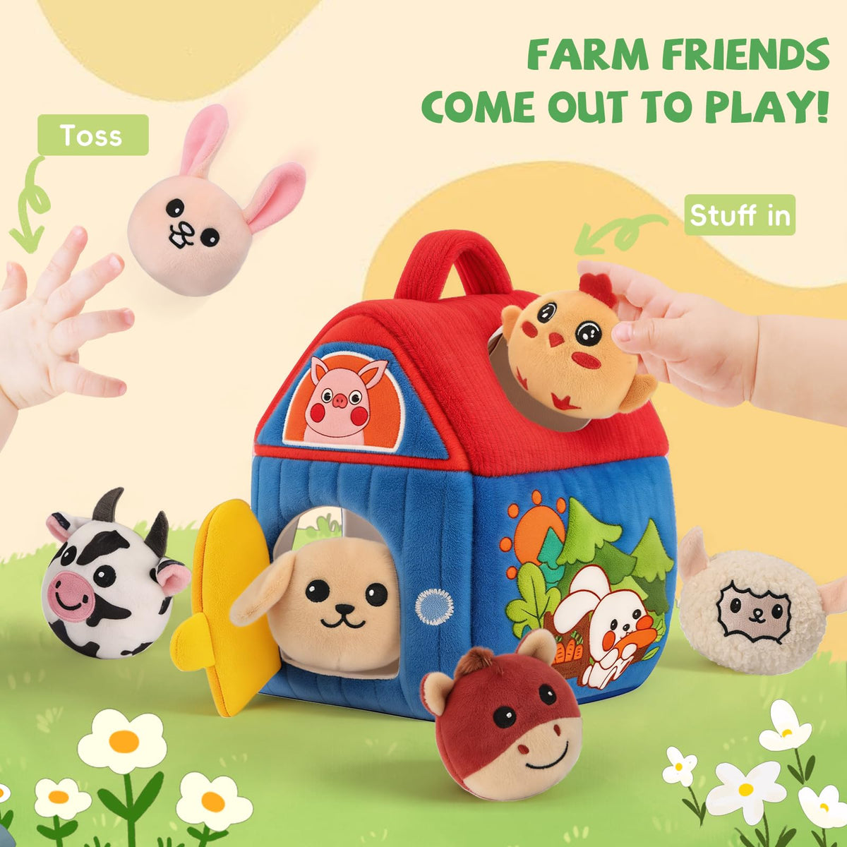 SAIMAND machine-washable plush for quick cleanup after hugs.