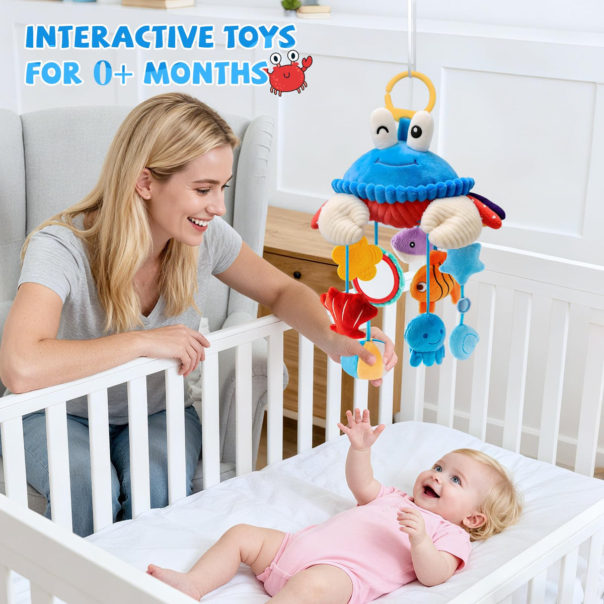 SAIMAND sensory crab with mirror enhances visual tracking and curiosity