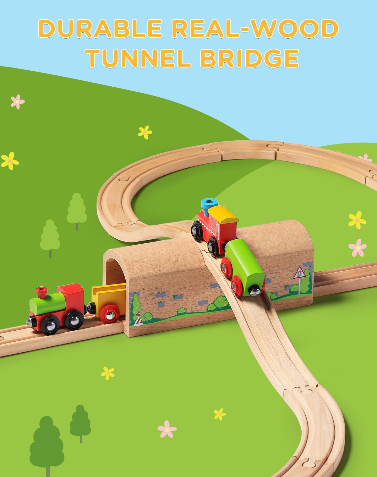 SainSmart Jr bridge tunnel entry highlights included tunnel feature for immersive storytelling.