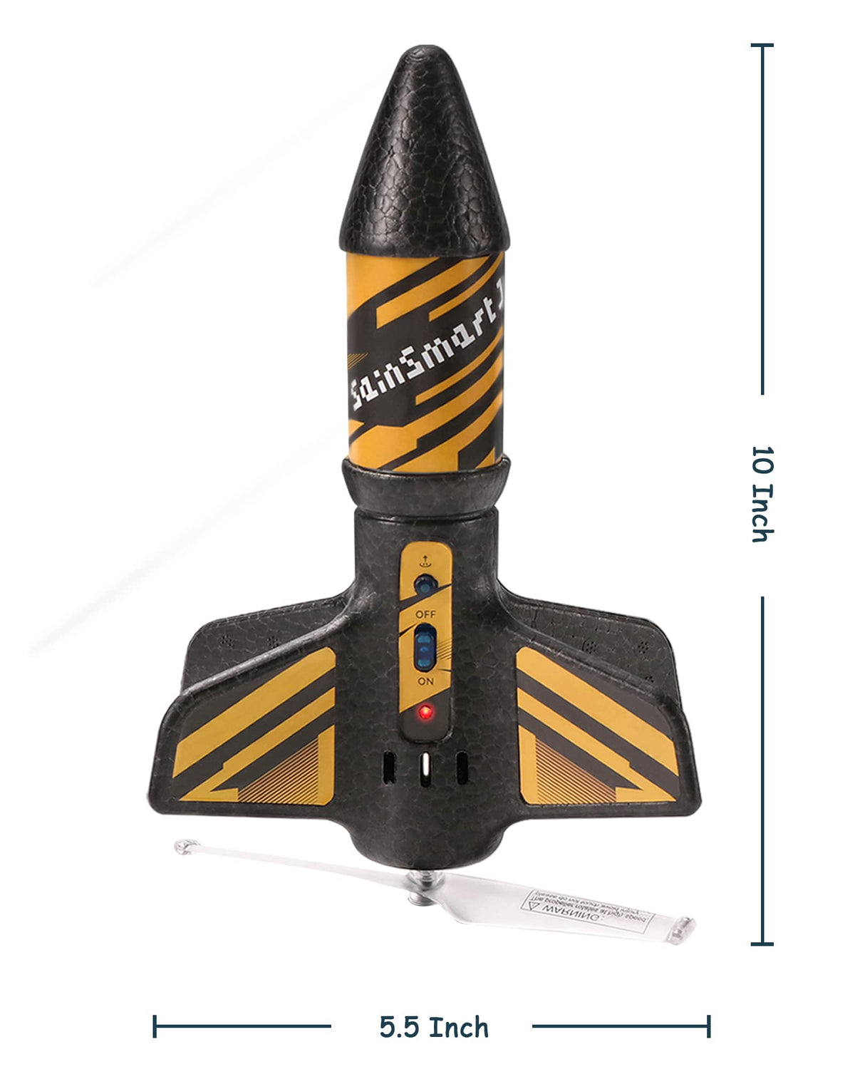 SainSmart Jr rocket launcher packaging showing contents and setup