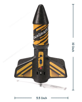 SainSmart Jr rocket launcher packaging showing contents and setup
