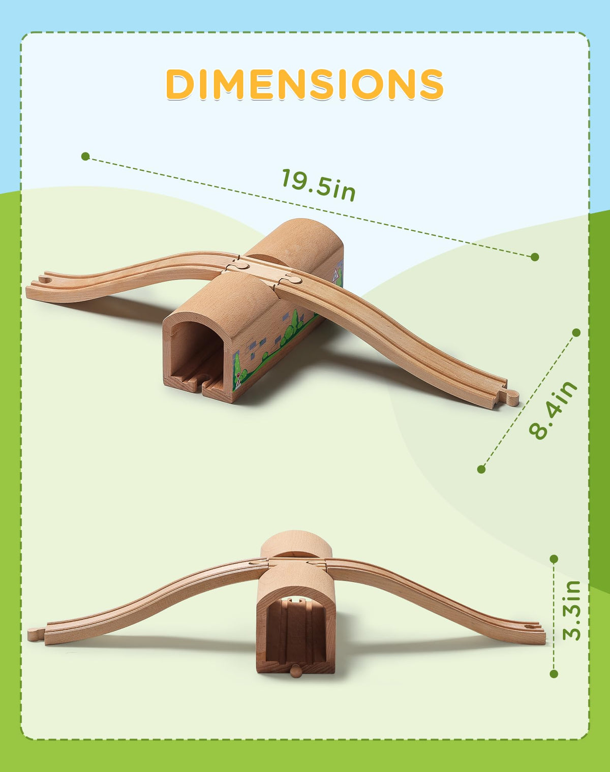 SainSmart Jr wooden-train-compatibility emphasizes easy expansion with existing sets for limitless layouts.