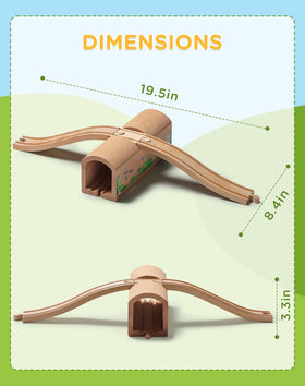 SainSmart Jr wooden-train-compatibility emphasizes easy expansion with existing sets for limitless layouts.