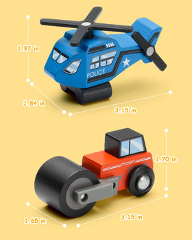 SainSmart Jr. wooden ambulance supports dynamic pretend-play and civic role-play.