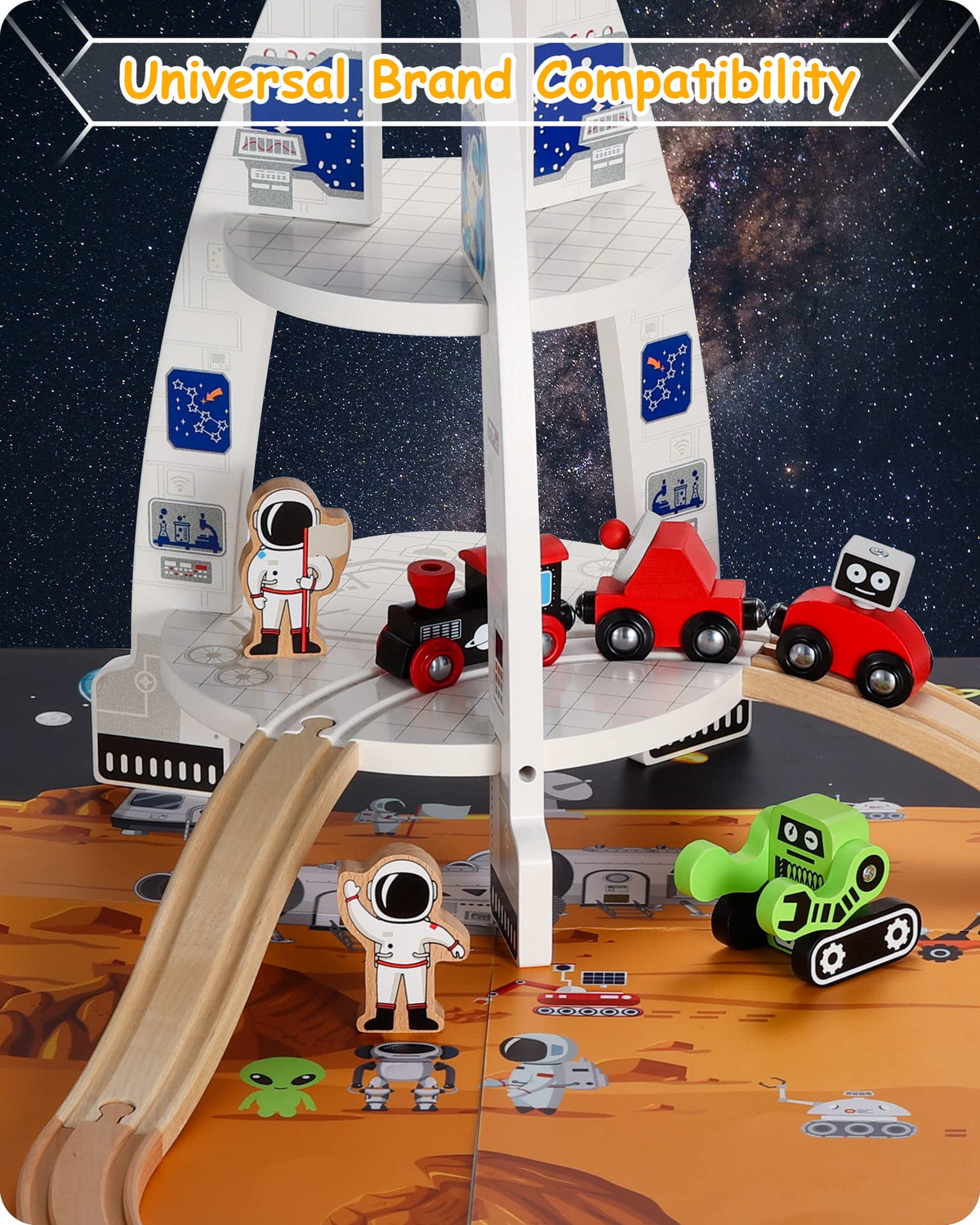 SainSmart Jr astronaut figures included for storytelling and fine motor practice.