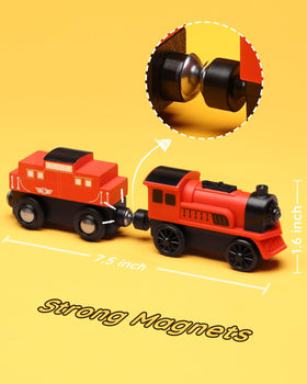SainSmart Jr battery-operated locomotive for cordless play sessions