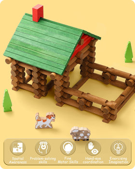 SainSmart Jr. birch wood blocks with natural finish for safe play