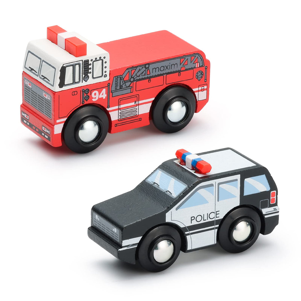 SainSmart Jr. kids playing with wooden cars boosts hand-eye coordination.