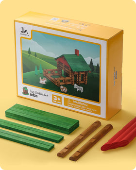 SainSmart Jr. colorful wood logs promote creativity and hands-on learning