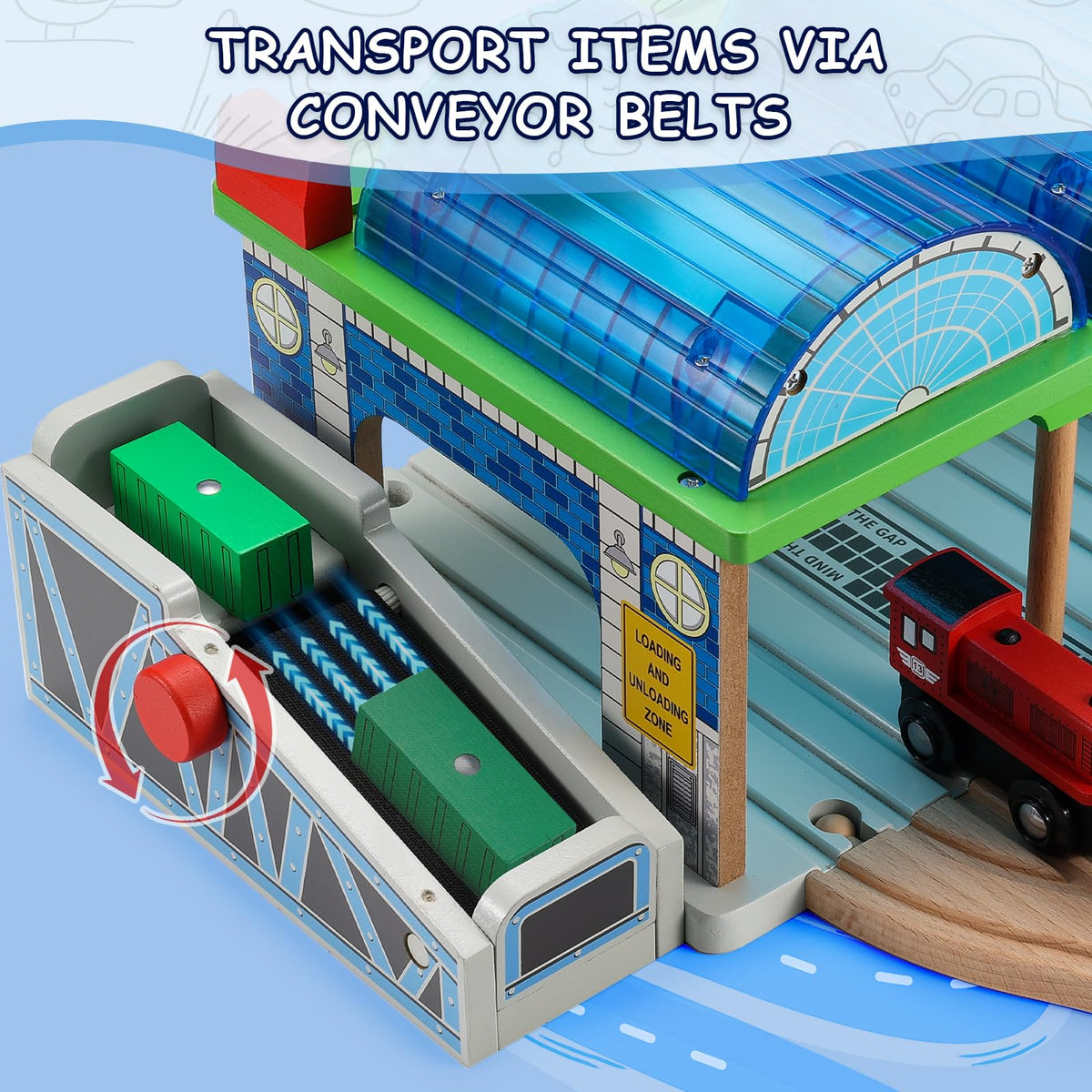 SainSmart Jr engine and freight trains spark real world transport role play.