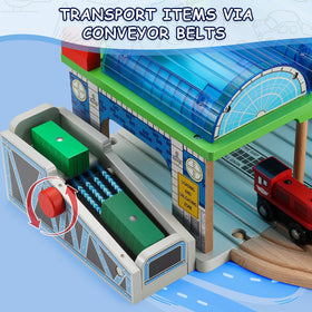 SainSmart Jr engine and freight trains spark real world transport role play.