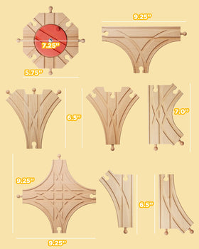 SainSmart Jr expandable wooden railway system invites growing layouts and imaginative journeys.